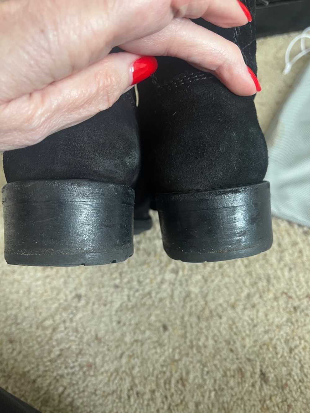 CHANEL Black Suede combat  Boots - Picture 10 of 14